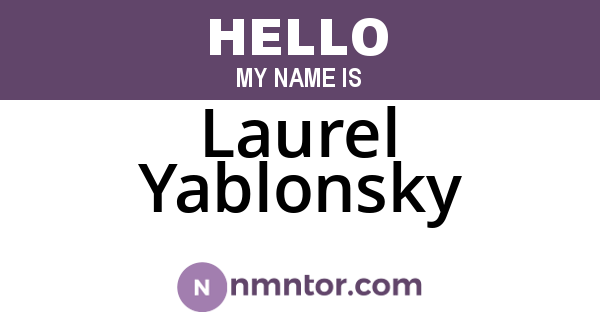 Laurel Yablonsky