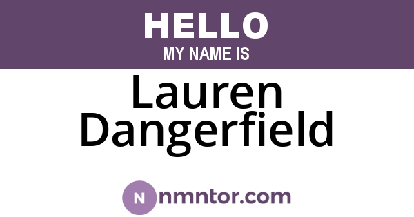 Lauren Dangerfield