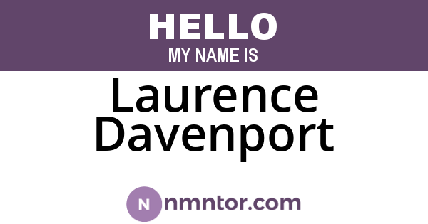 Laurence Davenport
