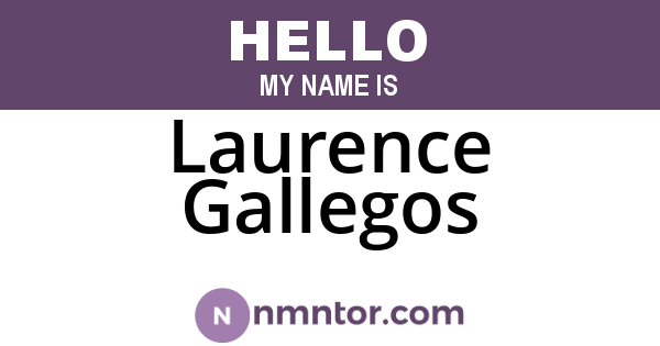 Laurence Gallegos