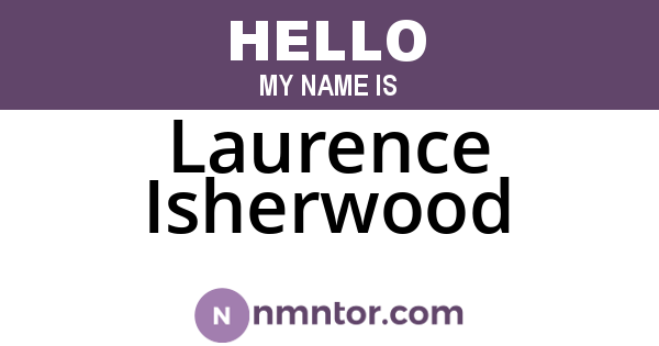 Laurence Isherwood