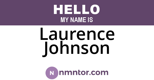 Laurence Johnson