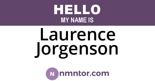 Laurence Jorgenson