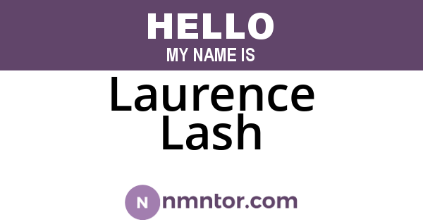Laurence Lash
