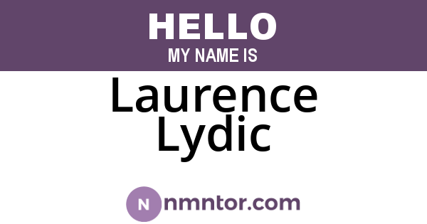 Laurence Lydic