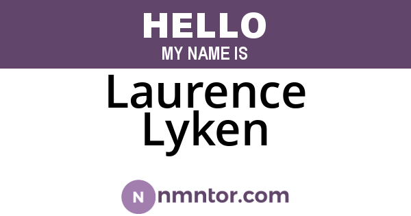 Laurence Lyken