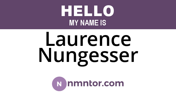 Laurence Nungesser