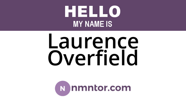 Laurence Overfield