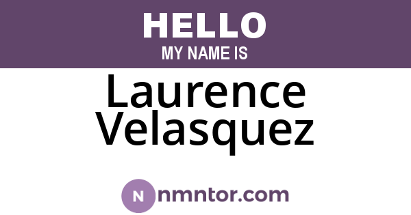 Laurence Velasquez