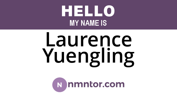 Laurence Yuengling