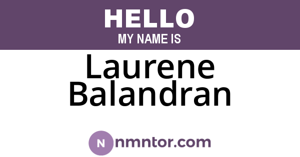 Laurene Balandran