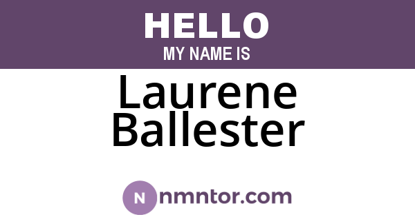 Laurene Ballester