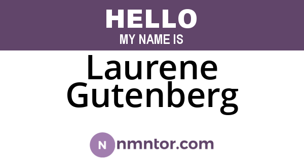Laurene Gutenberg