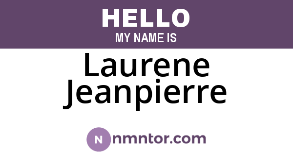 Laurene Jeanpierre