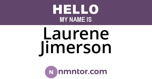 Laurene Jimerson