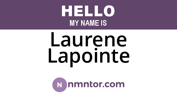 Laurene Lapointe