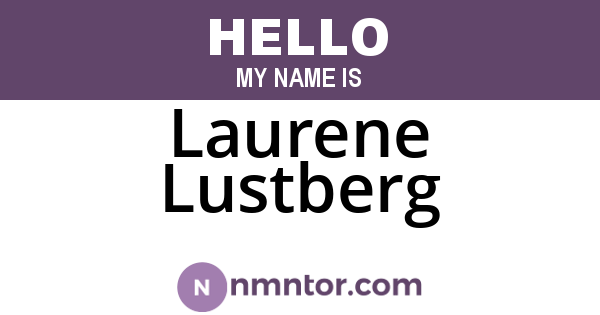 Laurene Lustberg