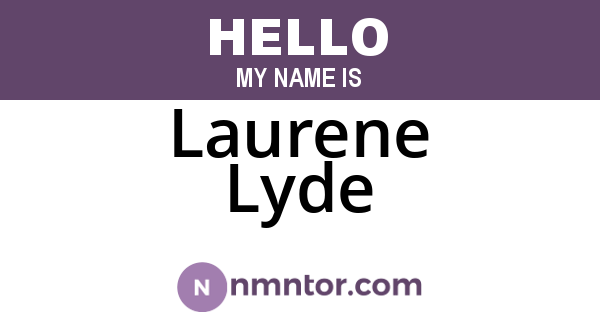 Laurene Lyde