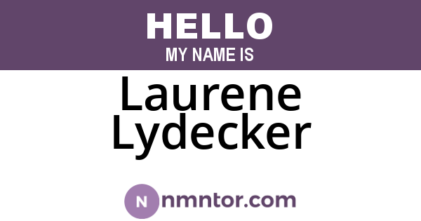 Laurene Lydecker