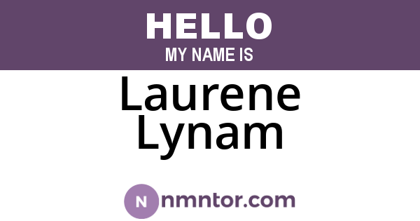 Laurene Lynam