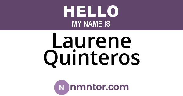 Laurene Quinteros
