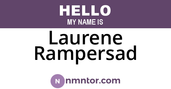 Laurene Rampersad