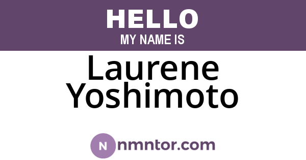 Laurene Yoshimoto