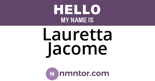 Lauretta Jacome