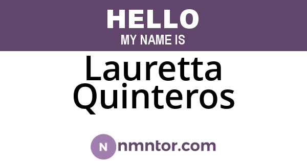 Lauretta Quinteros