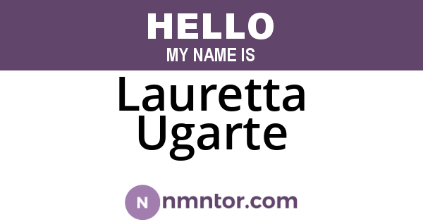 Lauretta Ugarte