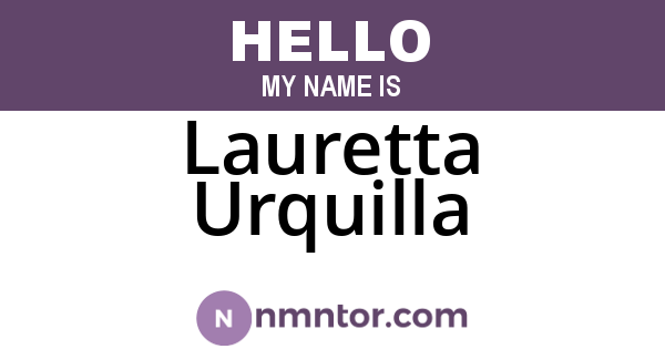 Lauretta Urquilla