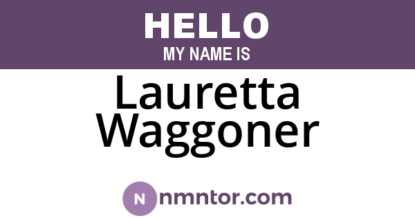 Lauretta Waggoner