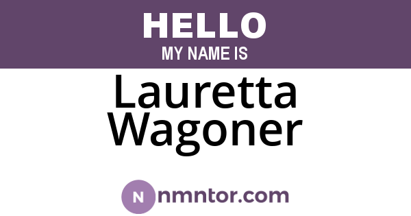 Lauretta Wagoner