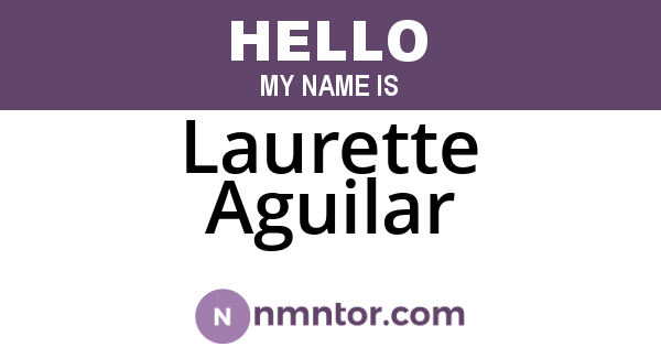 Laurette Aguilar