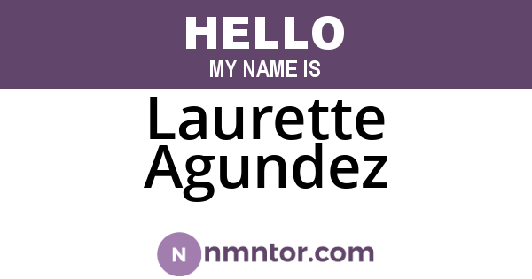 Laurette Agundez