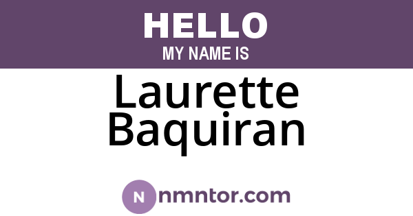 Laurette Baquiran