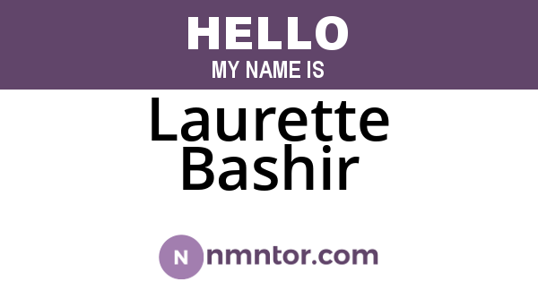 Laurette Bashir