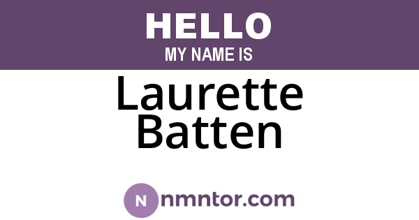 Laurette Batten