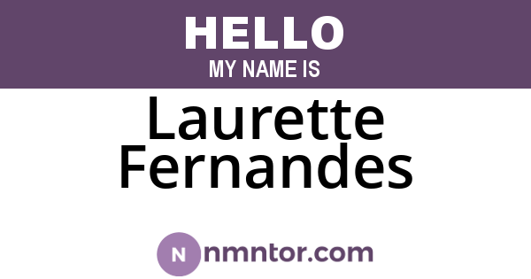 Laurette Fernandes
