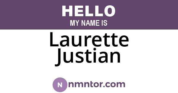 Laurette Justian