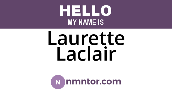 Laurette Laclair