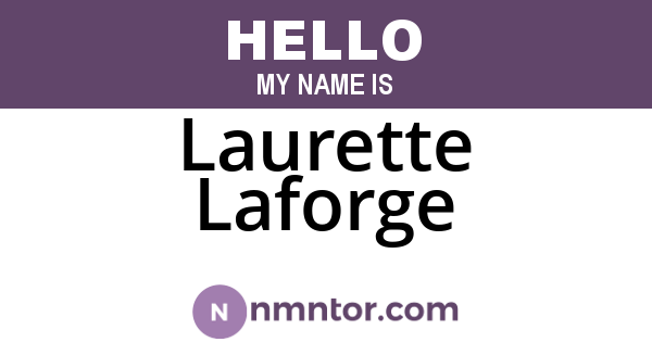 Laurette Laforge