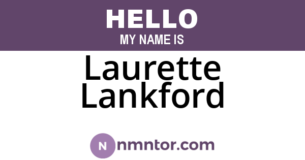 Laurette Lankford