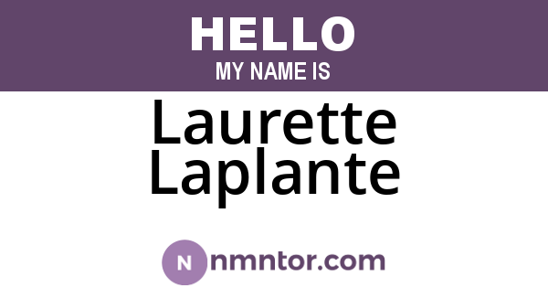 Laurette Laplante