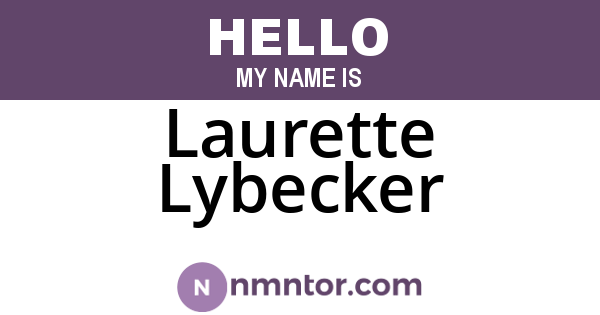 Laurette Lybecker