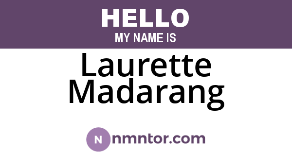Laurette Madarang