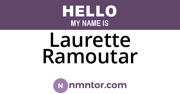 Laurette Ramoutar