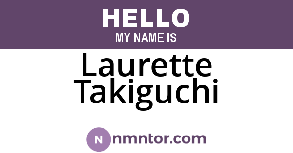 Laurette Takiguchi