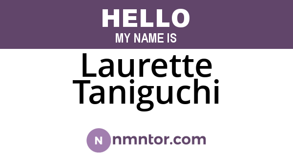 Laurette Taniguchi