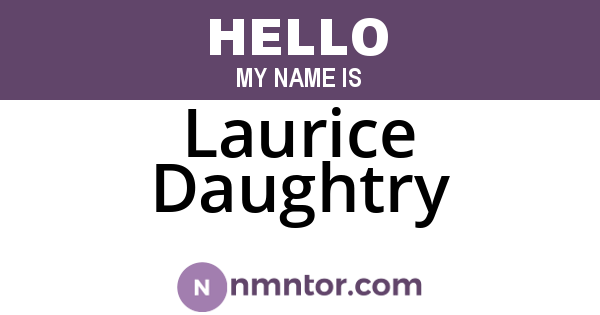 Laurice Daughtry